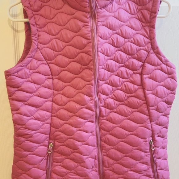 Free Country Pink Chalet Quilted Puff Vest Women's Size Small - Picture 3 of 7